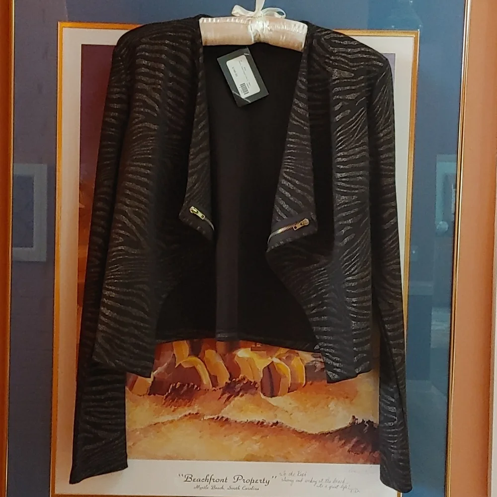 Animal print crop Jacket - Picture 1 of 7